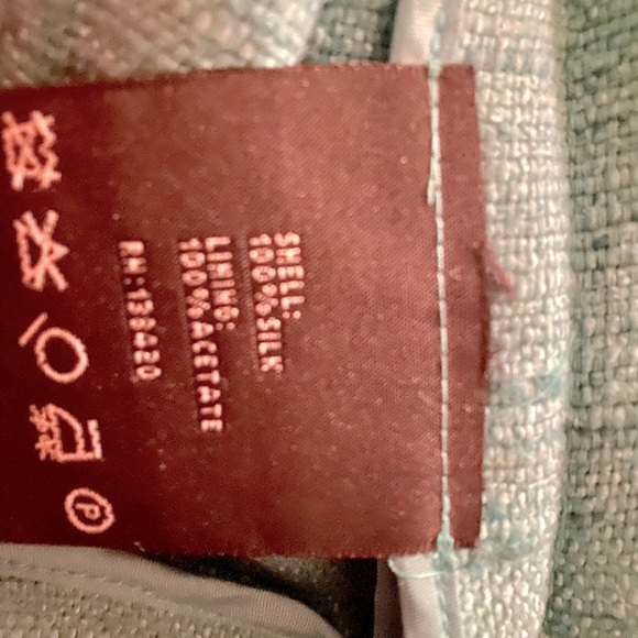 Carlisle Teal Jacket 100% Silk - Picture 4 of 4